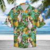 Tropical Pineapple American Pit Bull Terrier Hawaiian Shirt Summer Button Up