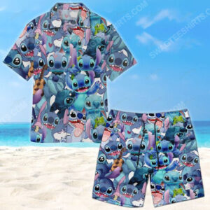Tropical Stitch Walt Disney Summer Vacation Hawaiian Shirt