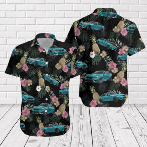 Tropical Summer Bmw Car Short Sleeve Hawaiian Shirt