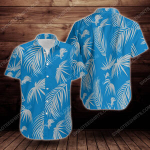 Tropical Summer Detroit Lions Short Sleeve Hawaiian Shirt