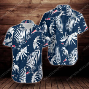 Tropical Summer New England Patriots Short Sleeve Hawaiian Shirt