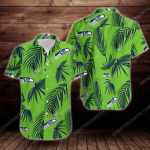 Tropical Summer Seattle Seahawks Short Sleeve Hawaiian Shirt