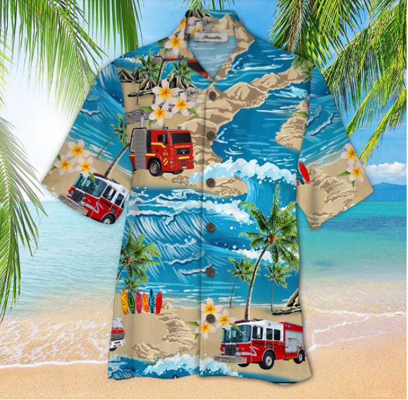 Tropical Trucks Hawaiian Shirt Tropical Trucks Hawaiian Shirt