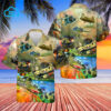 Tropical Usa Helicopters Full Print Hawaiian Shirt
