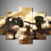 Troy 2 - Movie 5 Panel Canvas Art Wall Decor