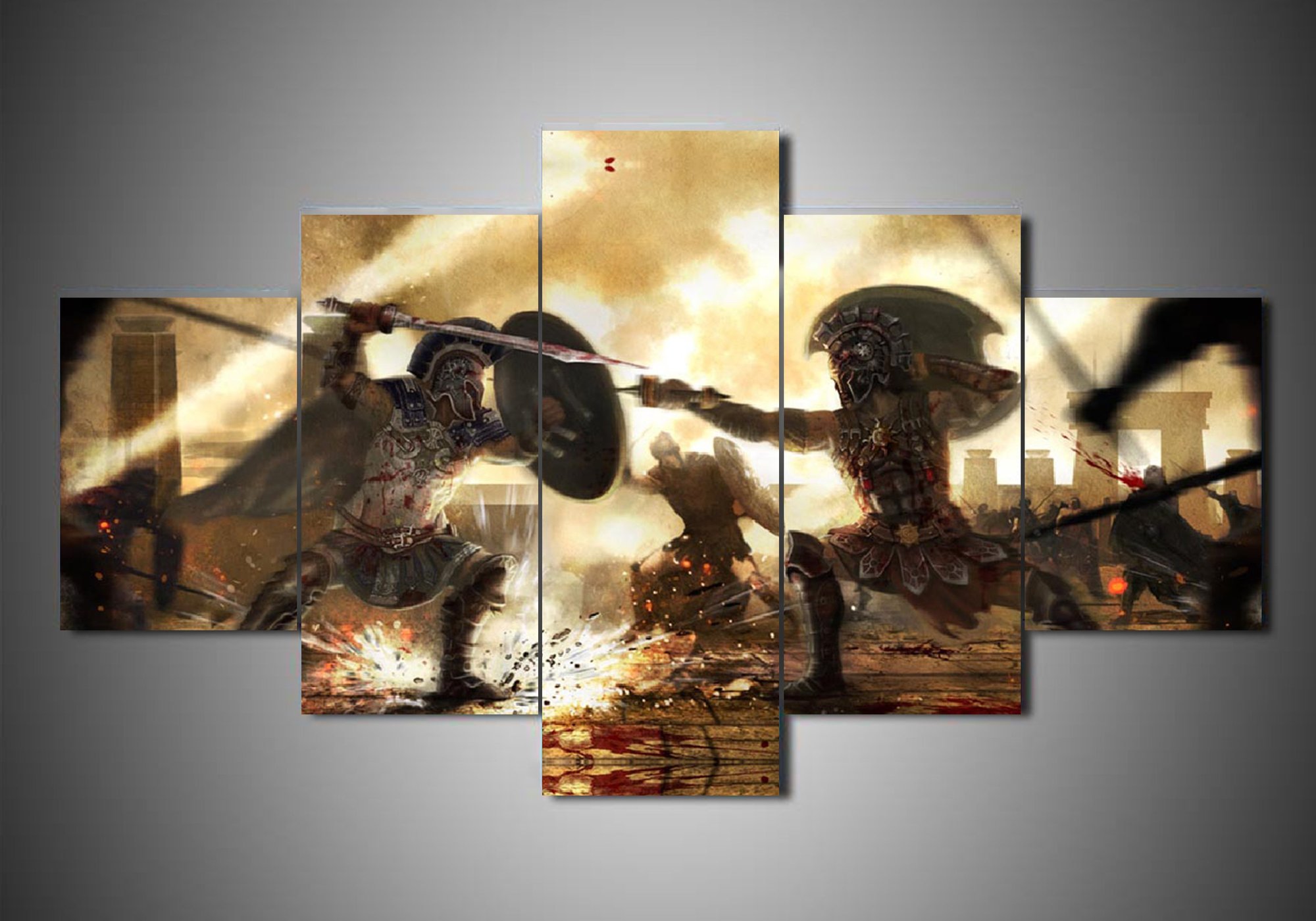 Troy 2 - Movie 5 Panel Canvas Art Wall Decor Troy 2 - Movie 5 Panel Canvas Art Wall Decor