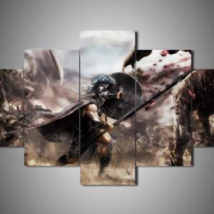 Troy - Movie 5 Panel Canvas Art Wall Decor