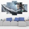 Tryndamere - League Of Legends - Gaming 5 Panel Canvas Art Wall Decor