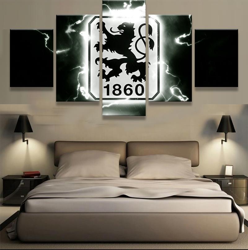 Tsv 1860 Munchen Sports Football Team - Sport 5 Panel Canvas Art Wall Decor Tsv 1860 Munchen Sports Football Team - Sport 5 Panel Canvas Art Wall Decor