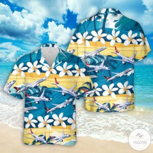 Turkish Airlines Airbus A330 Hawaiian Shirt