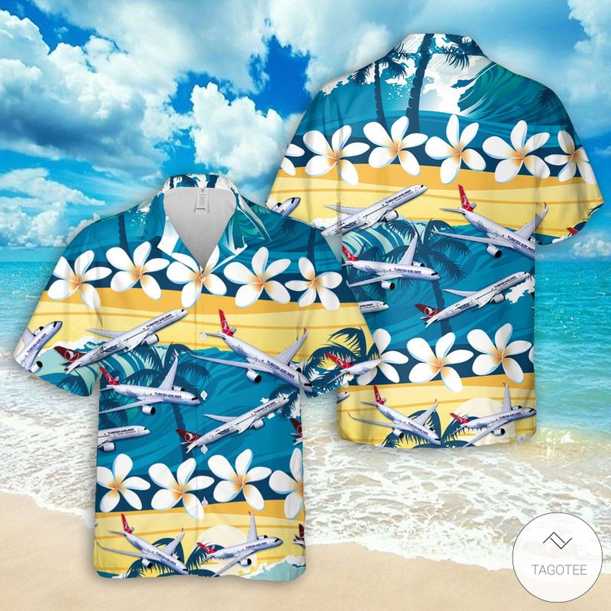 Turkish Airlines Airbus A330 Hawaiian Shirt Turkish Airlines Airbus A330 Hawaiian Shirt
