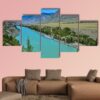 Turquoise Katun River In Russia - Nature 5 Panel Canvas Art Wall Decor