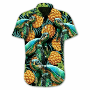 Turtle Pineapple Hawaiian Shirt