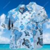 Turtle Sea Map All Over Printed Hawaiian Shirt
