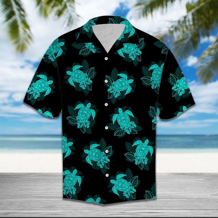 Turtle Summer Hawaiian Shirt Summer Button Up Turtle Summer Hawaiian Shirt Summer Button Up