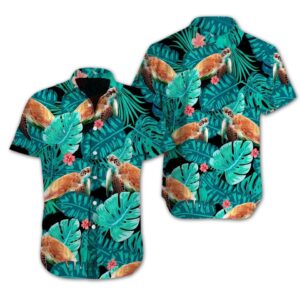 Turtle Tropical Hawaiian Shirt