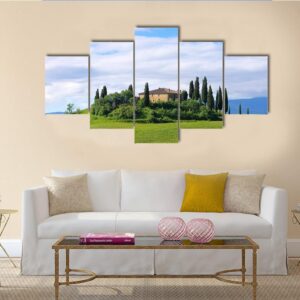 Tuscany House 02 - Nature 5 Panel Canvas Art Wall Decor