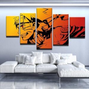U.Naruto - Anime 5 Panel Canvas Art Wall Decor
