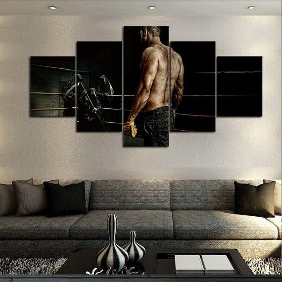 UFC Champ - Sport 5 Panel Canvas Art Wall Decor UFC Champ - Sport 5 Panel Canvas Art Wall Decor