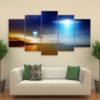 Ufo - Abstract 5 Panel Canvas Art Wall Decor