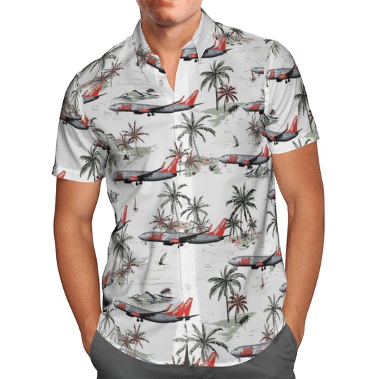 Uk Airlines Jet2 Boeing 737-800 Hawaiian Shirt Uk Airlines Jet2 Boeing 737-800 Hawaiian Shirt