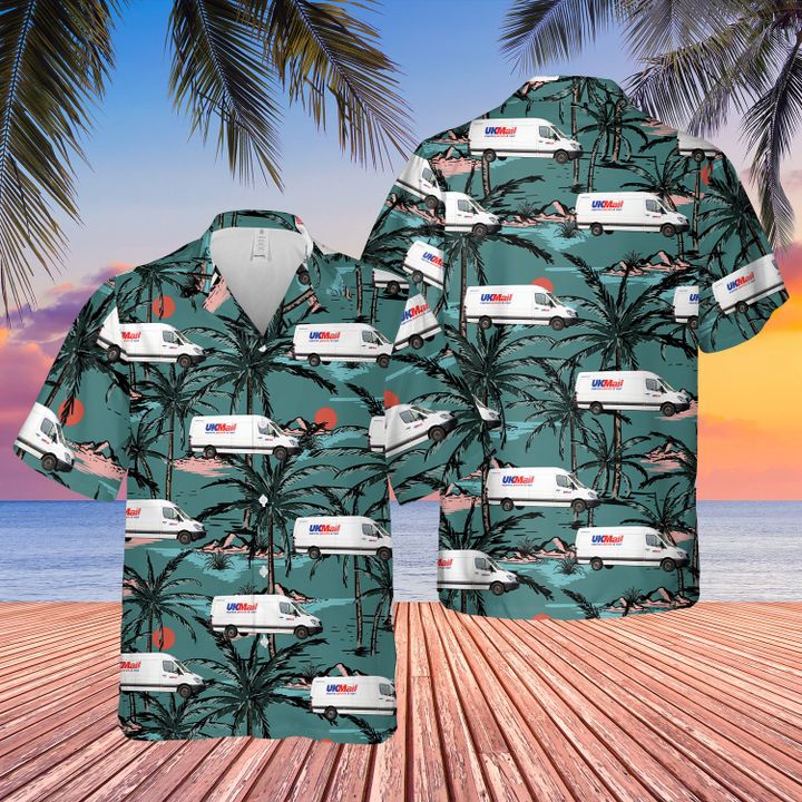 Uk Mail Van Hawaiian Shirt Uk Mail Van Hawaiian Shirt