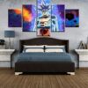 Ultra Instinct Goku Migatte No Gokui Dragon Ball Super - Anime 5 Panel Canvas Art Wall Decor