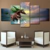 Unicorn Painting Un-005 - Animal 5 Panel Canvas Art Wall Decor