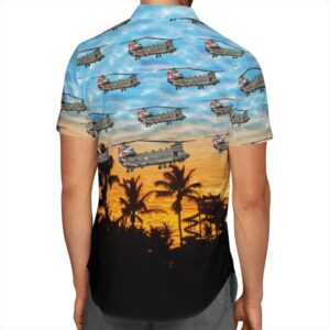 Union Jack Boeing Chinook 40Th Anniversary Hawaiian Shirt