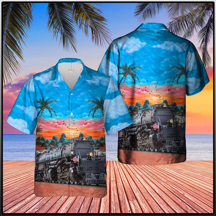 Union Pacific Railroad Big Boy Hawaiian Shirt Union Pacific Railroad Big Boy Hawaiian Shirt