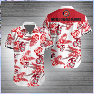 United States Marine Corps Hawaiian Shirt