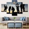 United States Marines - Army 5 Panel Canvas Art Wall Decor