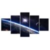 Universe Astronomical - Space 5 Panel Canvas Art Wall Decor