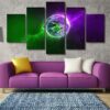 Universe Space Star - Space Universe 5 Panel Canvas Art Wall Decor