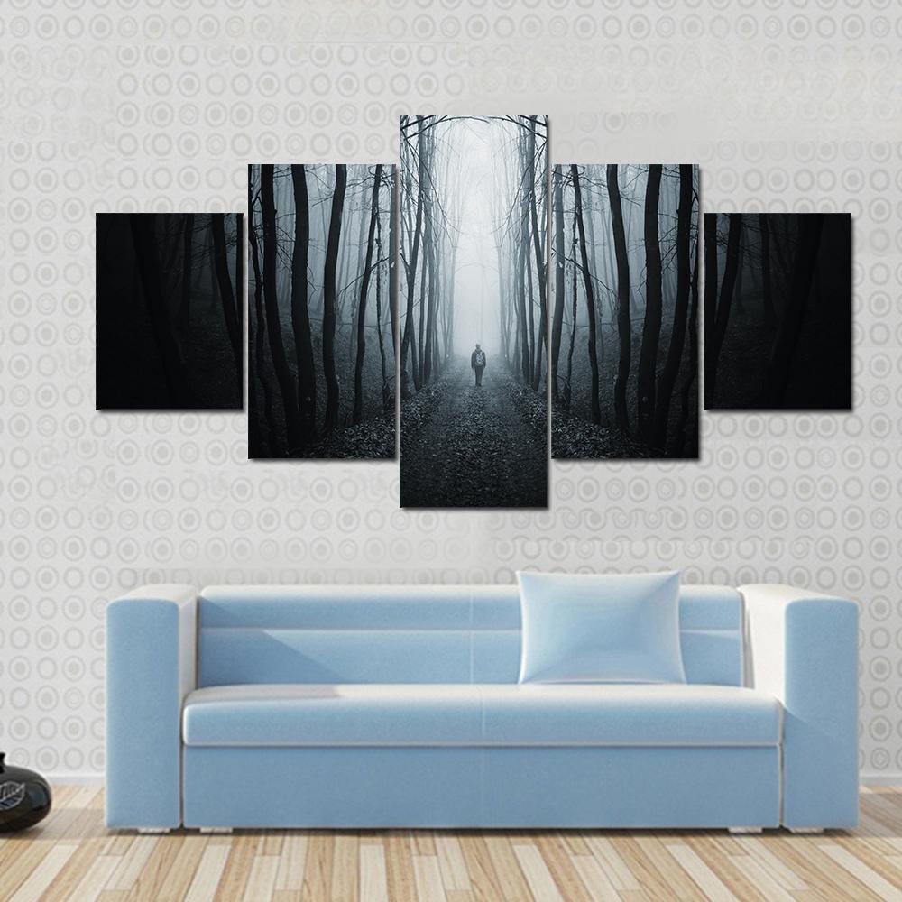 Unknown Horror Street - Nature 5 Panel Canvas Art Wall Decor Unknown Horror Street - Nature 5 Panel Canvas Art Wall Decor