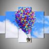 Up 1 - Cartoon 5 Panel Canvas Art Wall Decor