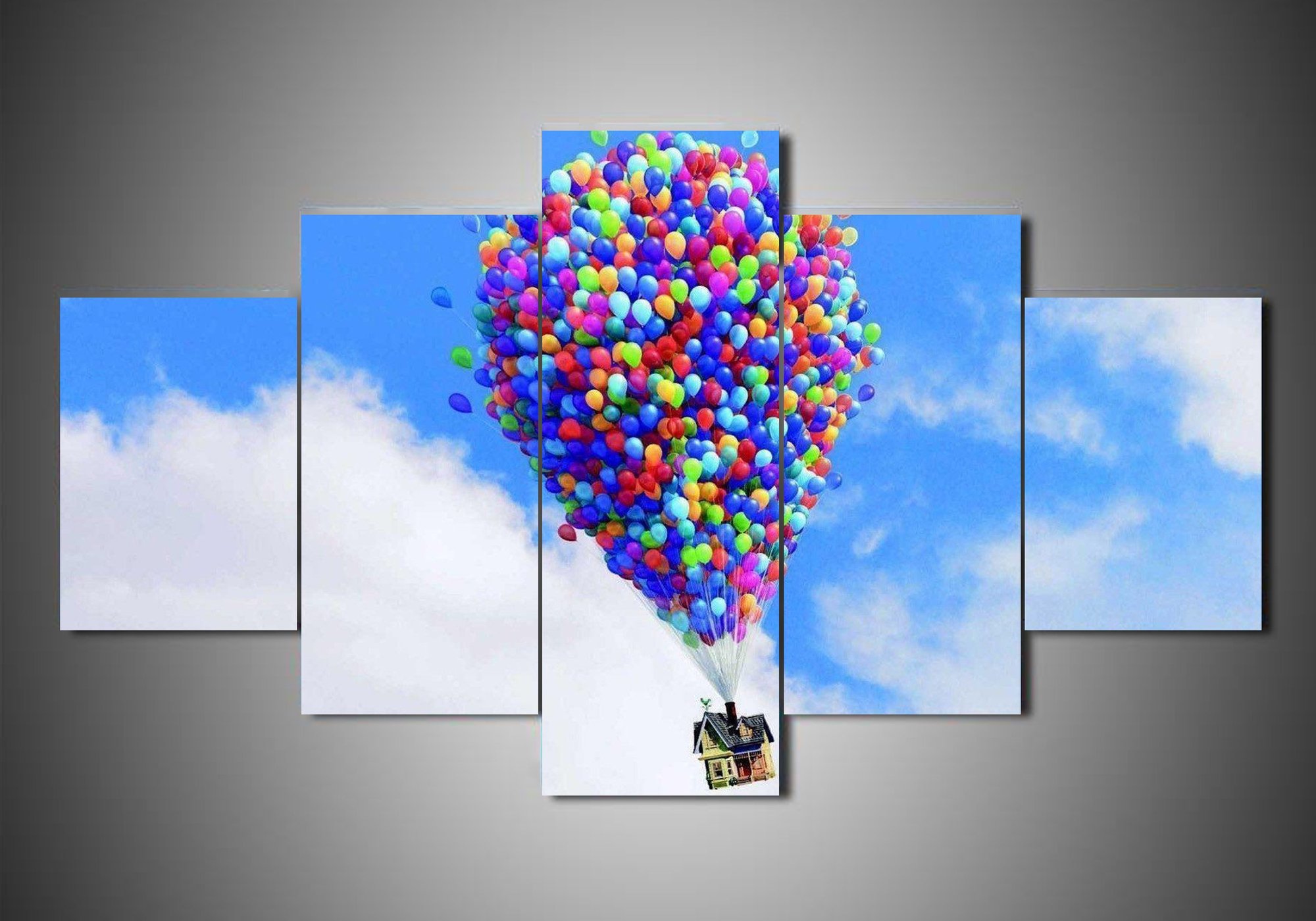 Up 1 - Cartoon 5 Panel Canvas Art Wall Decor Up 1 - Cartoon 5 Panel Canvas Art Wall Decor