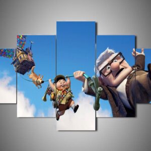 Up 2 - Cartoon 5 Panel Canvas Art Wall Decor