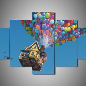 Up 4 - Cartoon 5 Panel Canvas Art Wall Decor