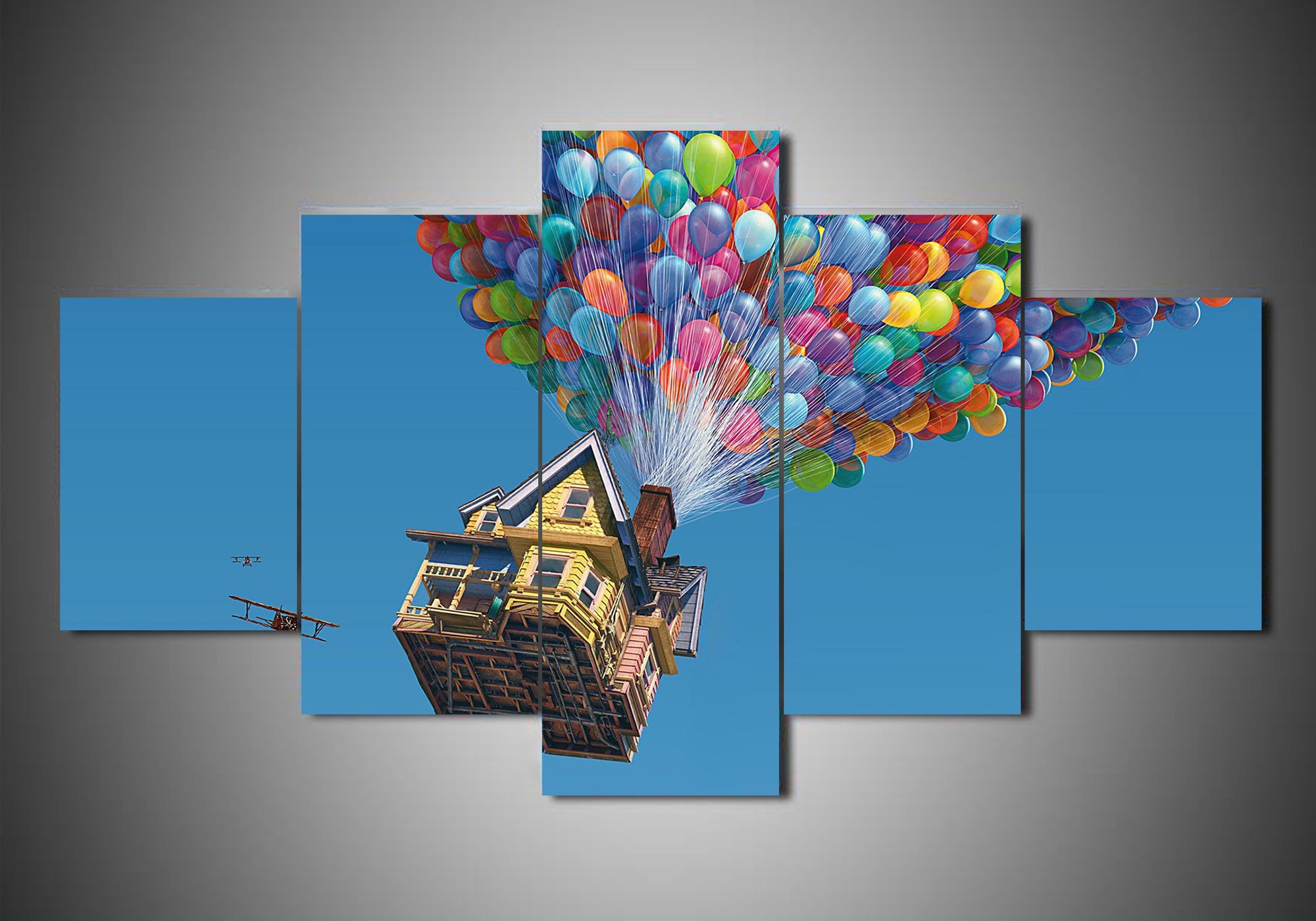 Up 4 - Cartoon 5 Panel Canvas Art Wall Decor Up 4 - Cartoon 5 Panel Canvas Art Wall Decor