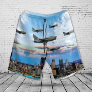 Us Air Force 146Th Pennsylvania Air National Guard Tactical Fighter Squadron A-7D-12-Cv Corsair Ii Hawaiian Shirt