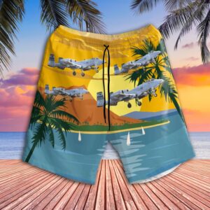 Us Air Force 25Th Fighter Squadron Fairchild Republic Oa-10C Thunderbolt Ii Hawaiian Shirt