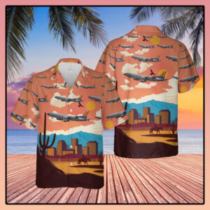 Us Air Force Arizona Air National Guard Boeing Kc 135R Stratotanker Hawaiian Shirt