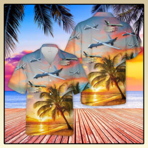 Us Air Force General Atomics Mq 9 Reaper Hawaiian Shirt