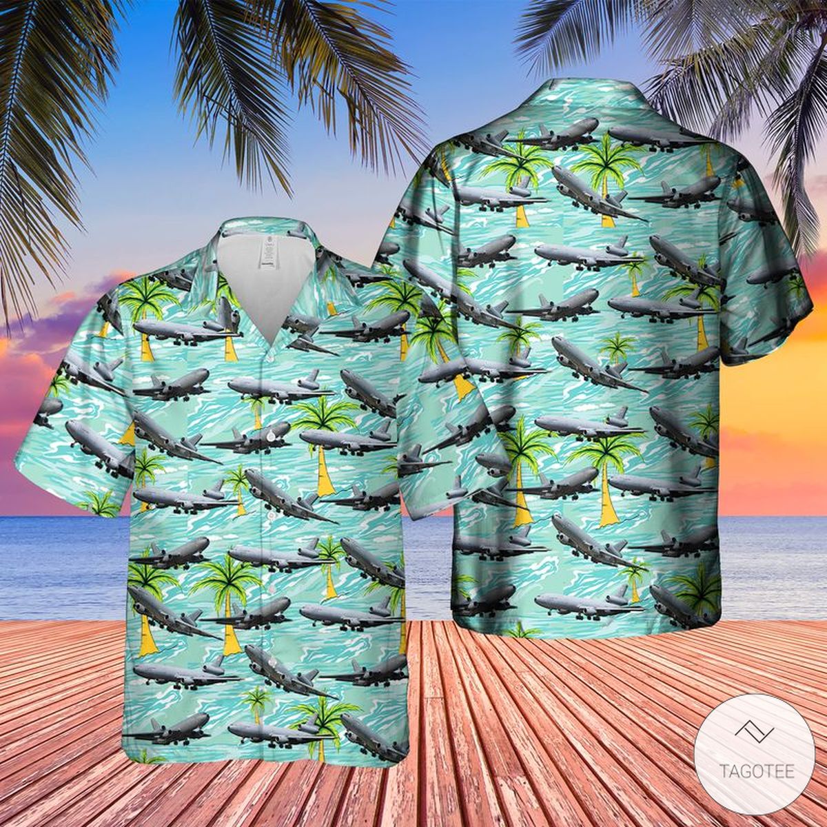 Us Air Force Mcdonnell Douglas Kc-10A Extender (Dc-10-30Cf) Hawaiian Shirt Us Air Force Mcdonnell Douglas Kc-10A Extender (Dc-10-30Cf) Hawaiian Shirt