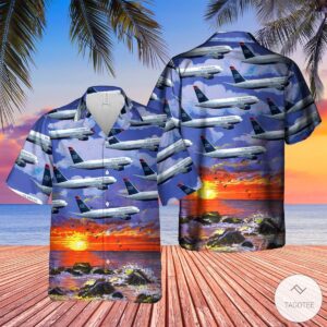 Us Airways Boeing 767-2B7Er Hawaiian Shirt