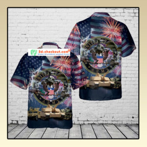 Us Army 4Th Of July Hawaiian Shirt
