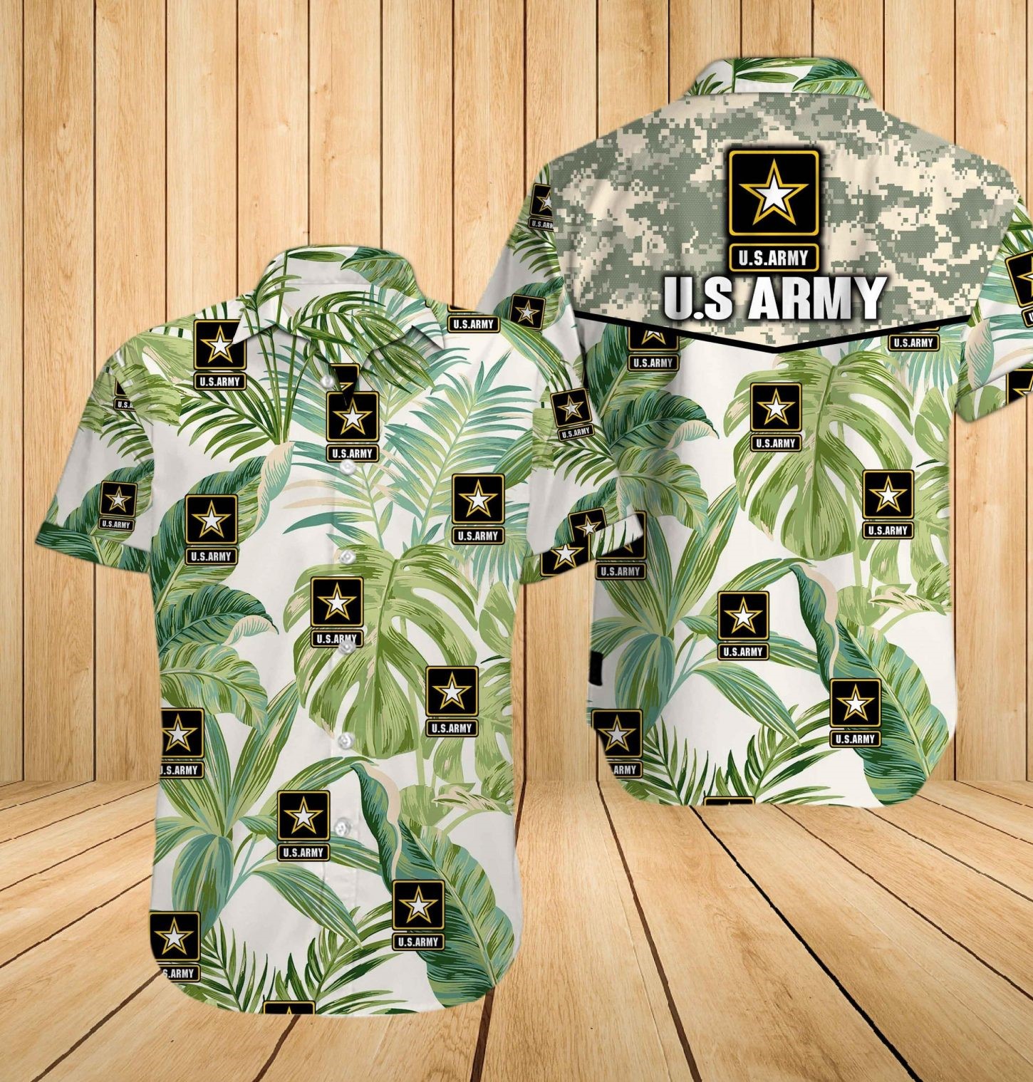 Us Army All Over Printed Hawaiian Shirt Us Army All Over Printed Hawaiian Shirt