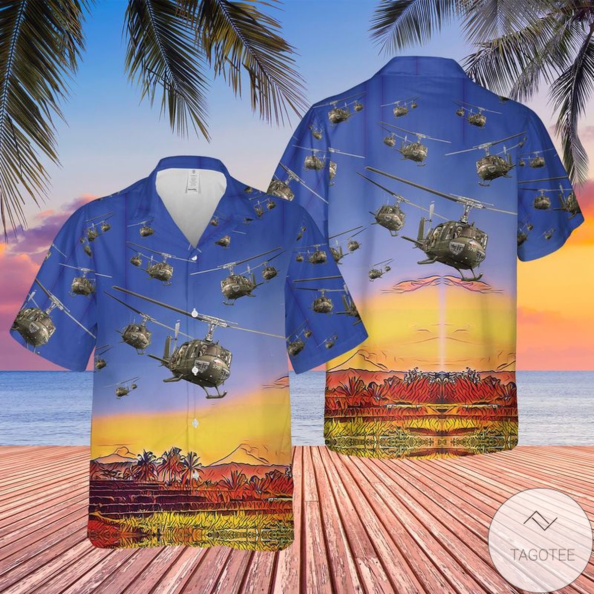 Us Army Bell Uh-1 Huey Hawaiian Shirt Us Army Bell Uh-1 Huey Hawaiian Shirt