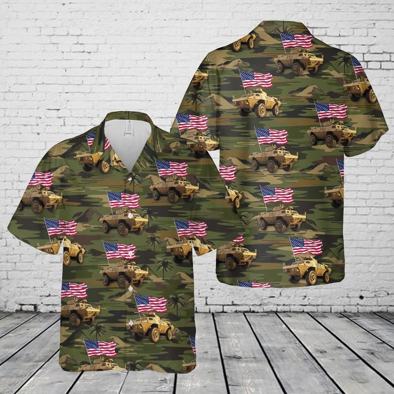 Us Army M1117 Armored Security Vehicle Hawaiian Shirt Us Army M1117 Armored Security Vehicle Hawaiian Shirt